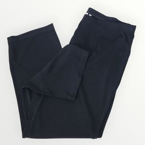 Chico’s Womens 3R XLR Black Pull-On Pants High Rise Stretch Straight‎ Leg V-Wa